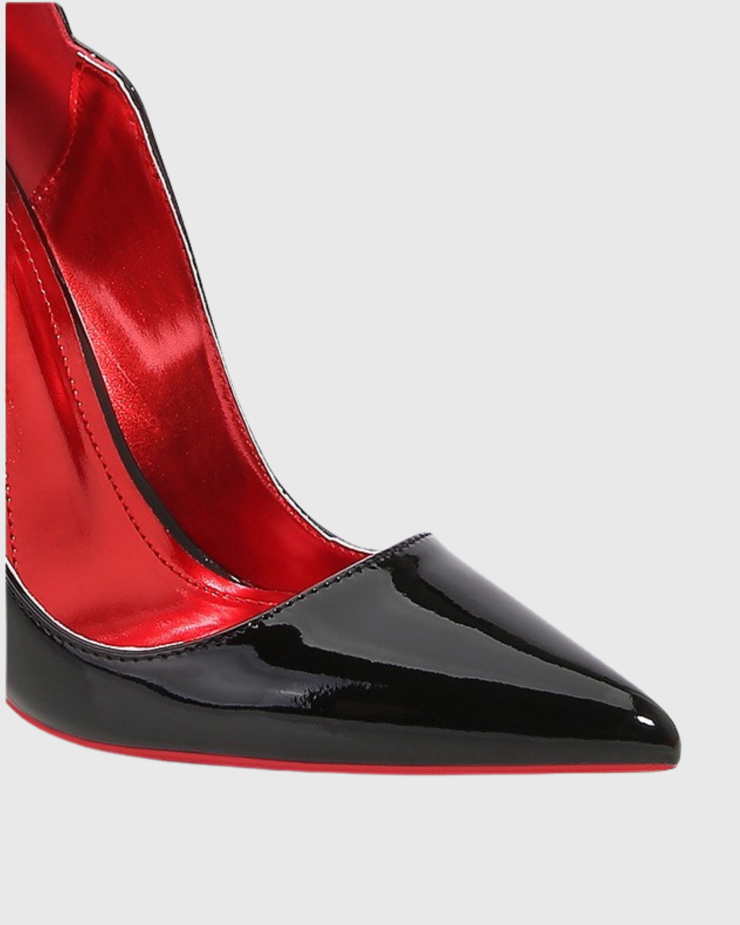 Consolata Irregular Pumps In Black And Red
