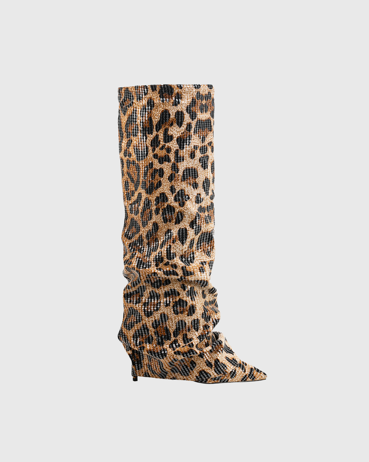 Corinna Leopard Print Knee High Boots