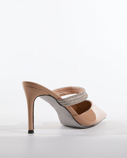 Dahlia Rhinestone Strap Mules