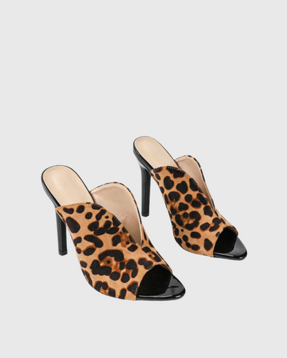 Daichi Leopard print Slippers