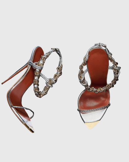 Daisy Sparkle Chain Strap Sandals