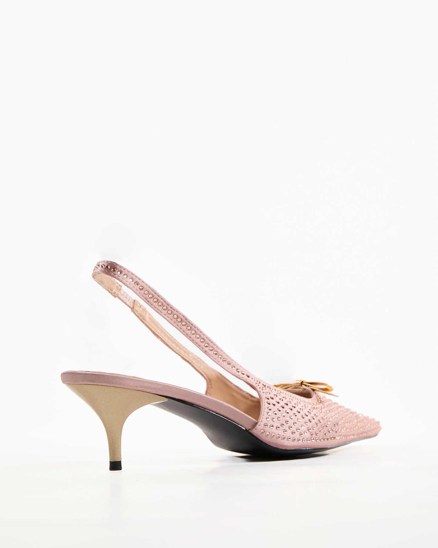 Dakotat Rhinestore Slingback Pumps In Pink