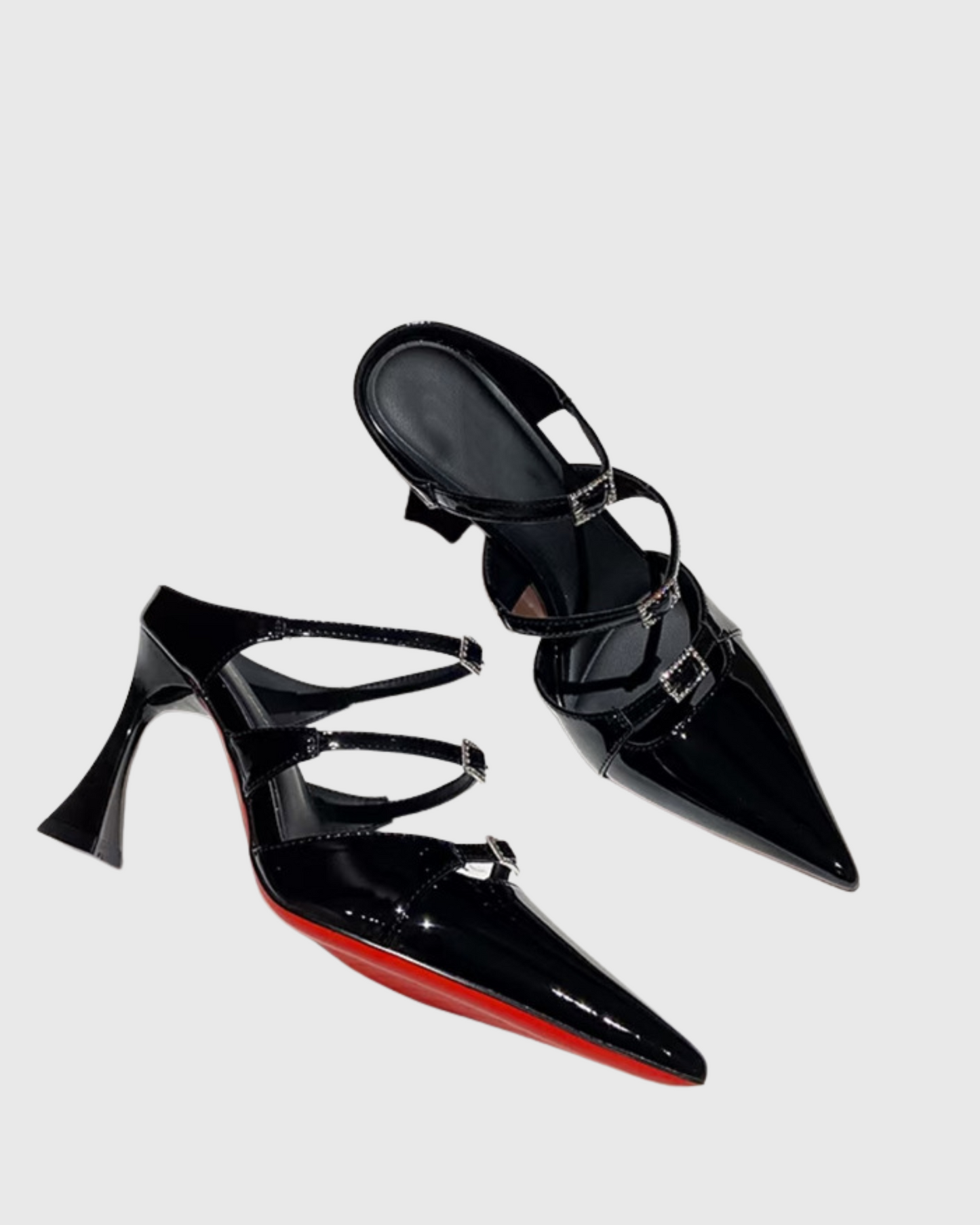 Darion Buckle Strappy Mules