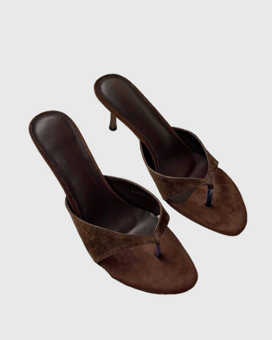 Darius Thong Toe Slippers In Brown