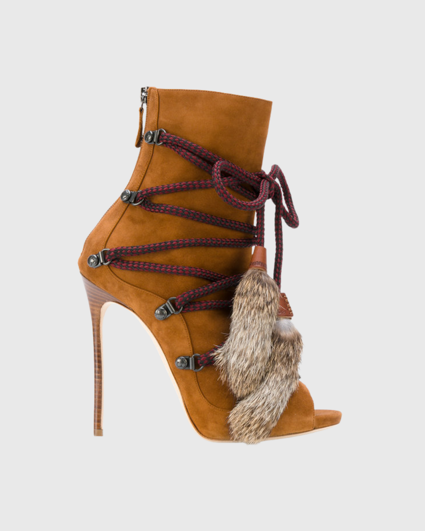 Dariya Lace Up Ankle Boots In Brown