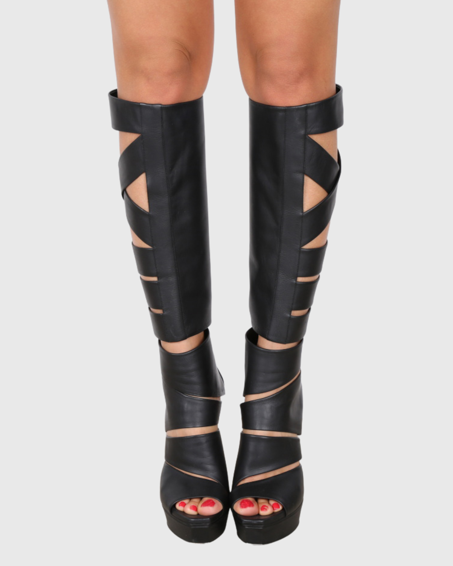 Darma Bondage Gladiator Platform Sandals