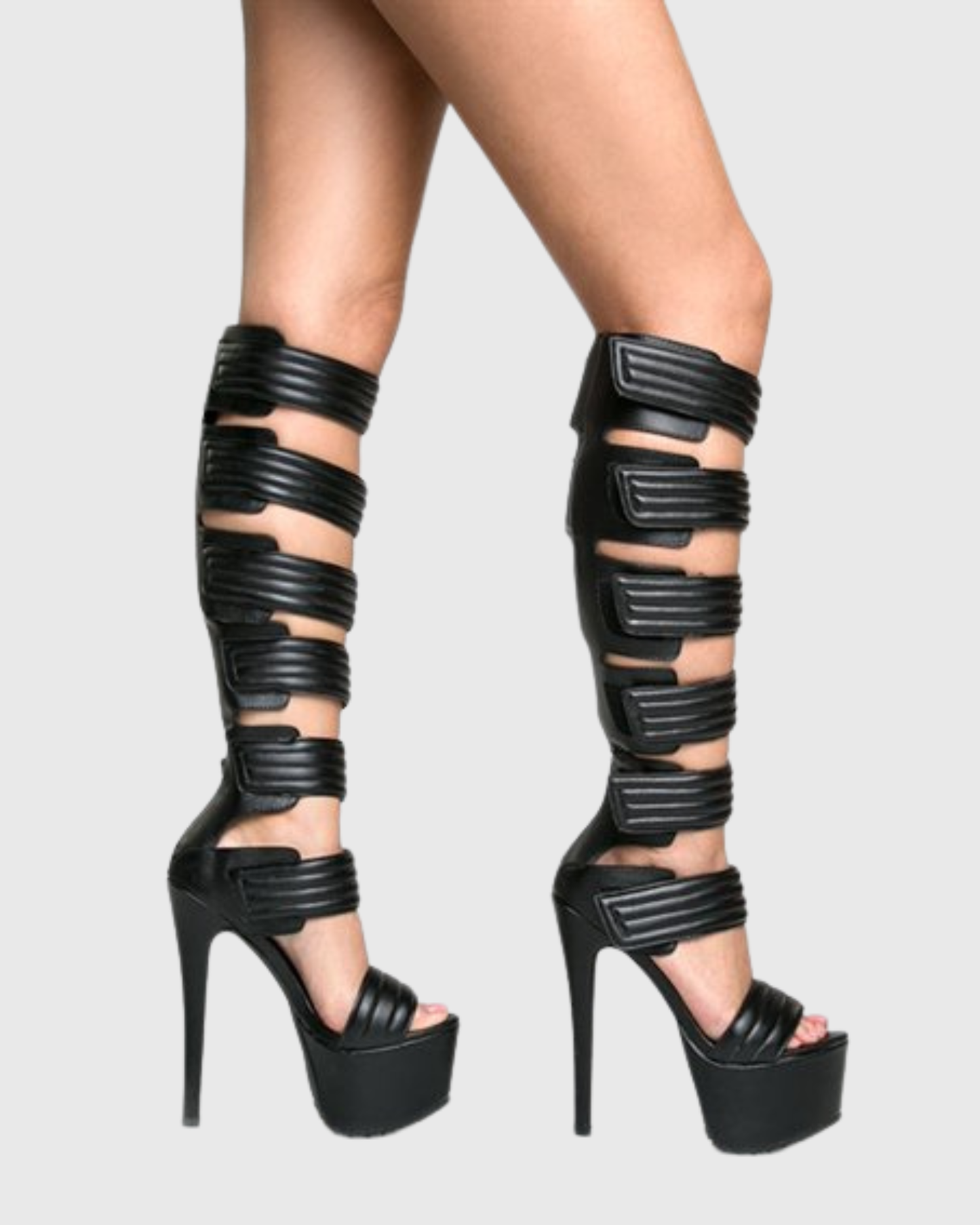 Darma Leather Strap Gladiator Platform Sandals
