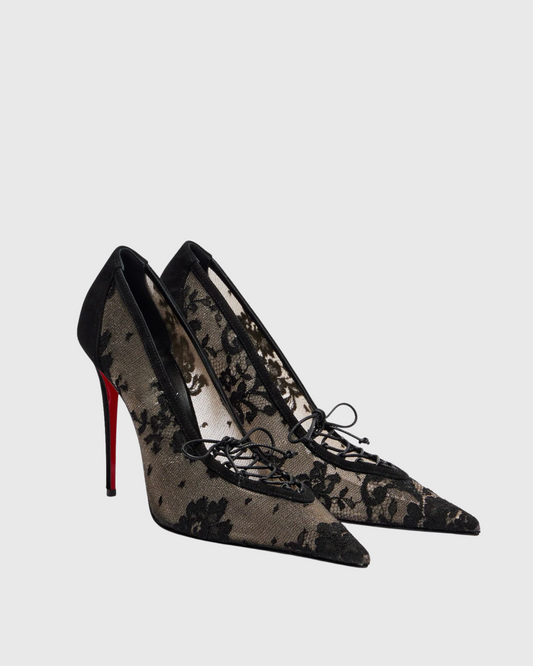 Darryl Lace Pumps In Black