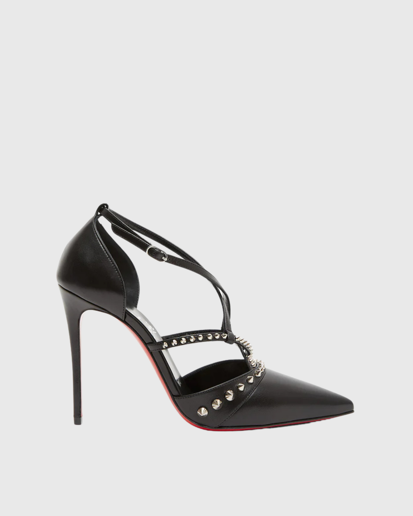 Dash Rivet Cross Pumps In Black