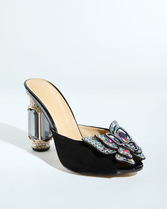 Blythe Butterfly Rhinestone Heels