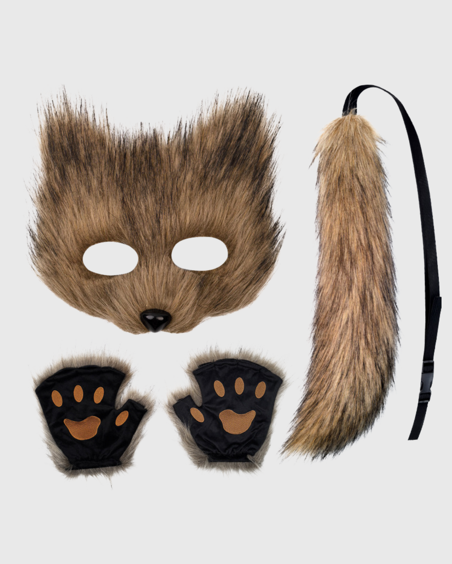 Fox Mask & Paws & Tail Set