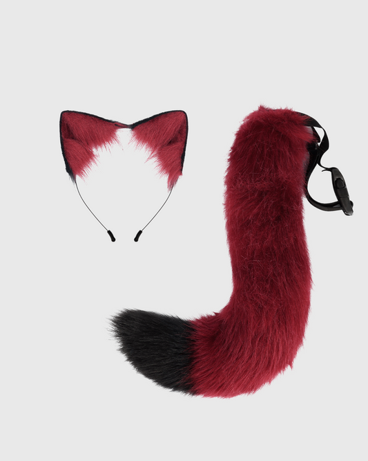 Cat Ear Headband & Tail Set