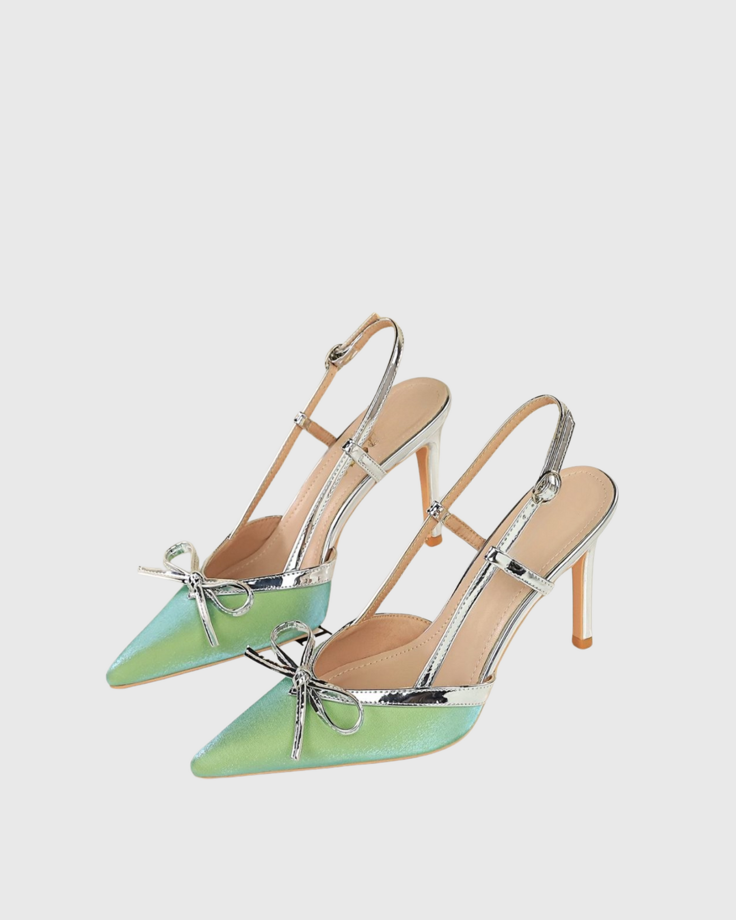 Easton Bow Slingback Pumps In Green