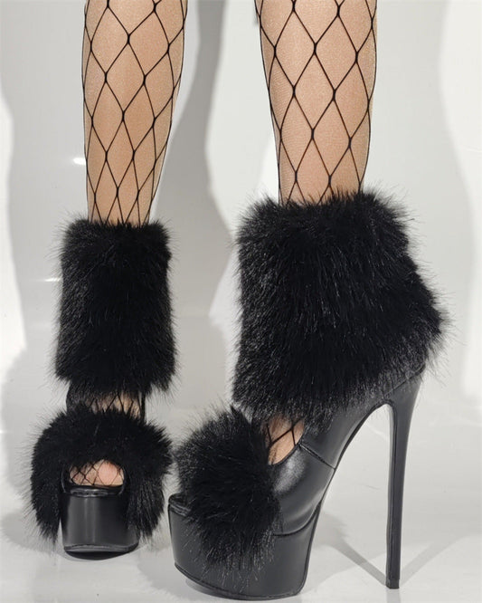 Ebbe Faux Fur Strap Pumps