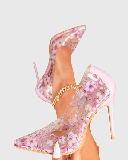 Edijs Sakura Print Pvc Pumps