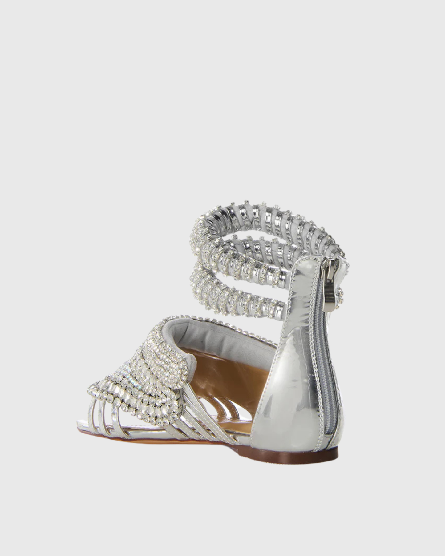 Edith Rhinestone Embellished Strap Flats