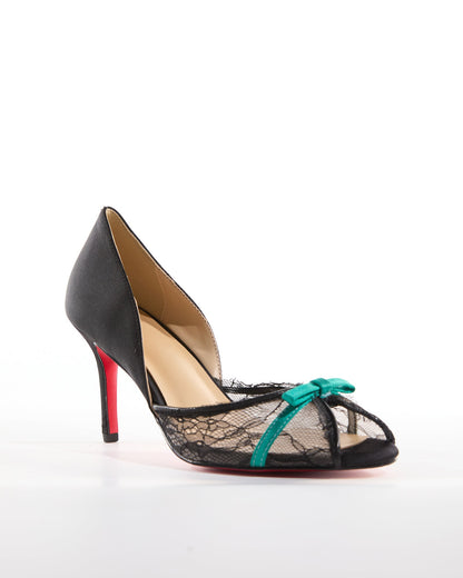 Egypt Lace Splicing Irregular Pumps