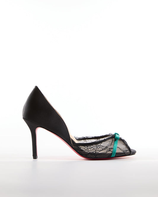 Egypt Lace Splicing Irregular Pumps