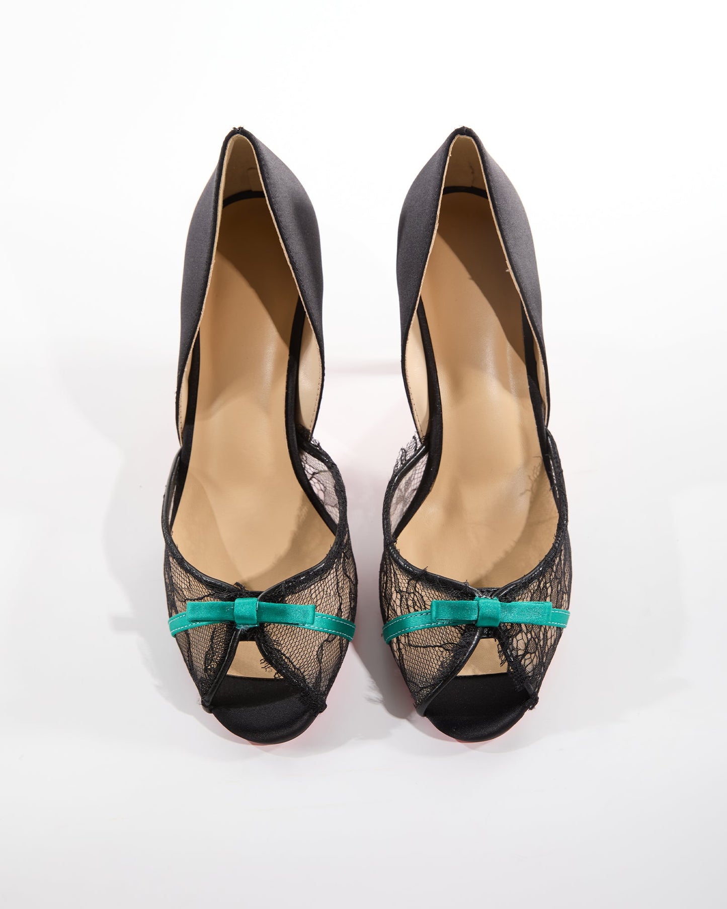 Egypt Lace Splicing Irregular Pumps