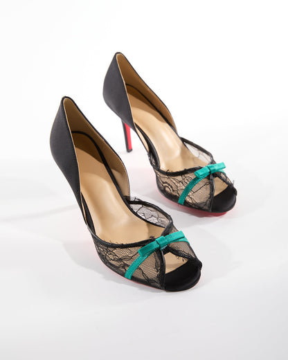 Egypt Lace Splicing Irregular Pumps