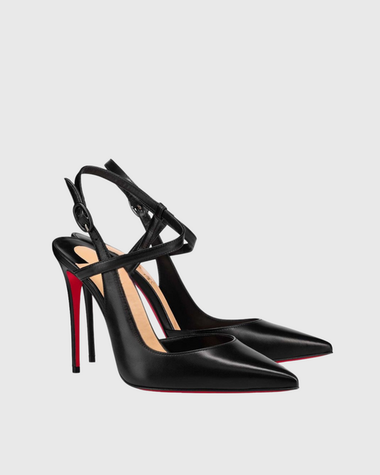 Eini Strap Leather Pumps In Black
