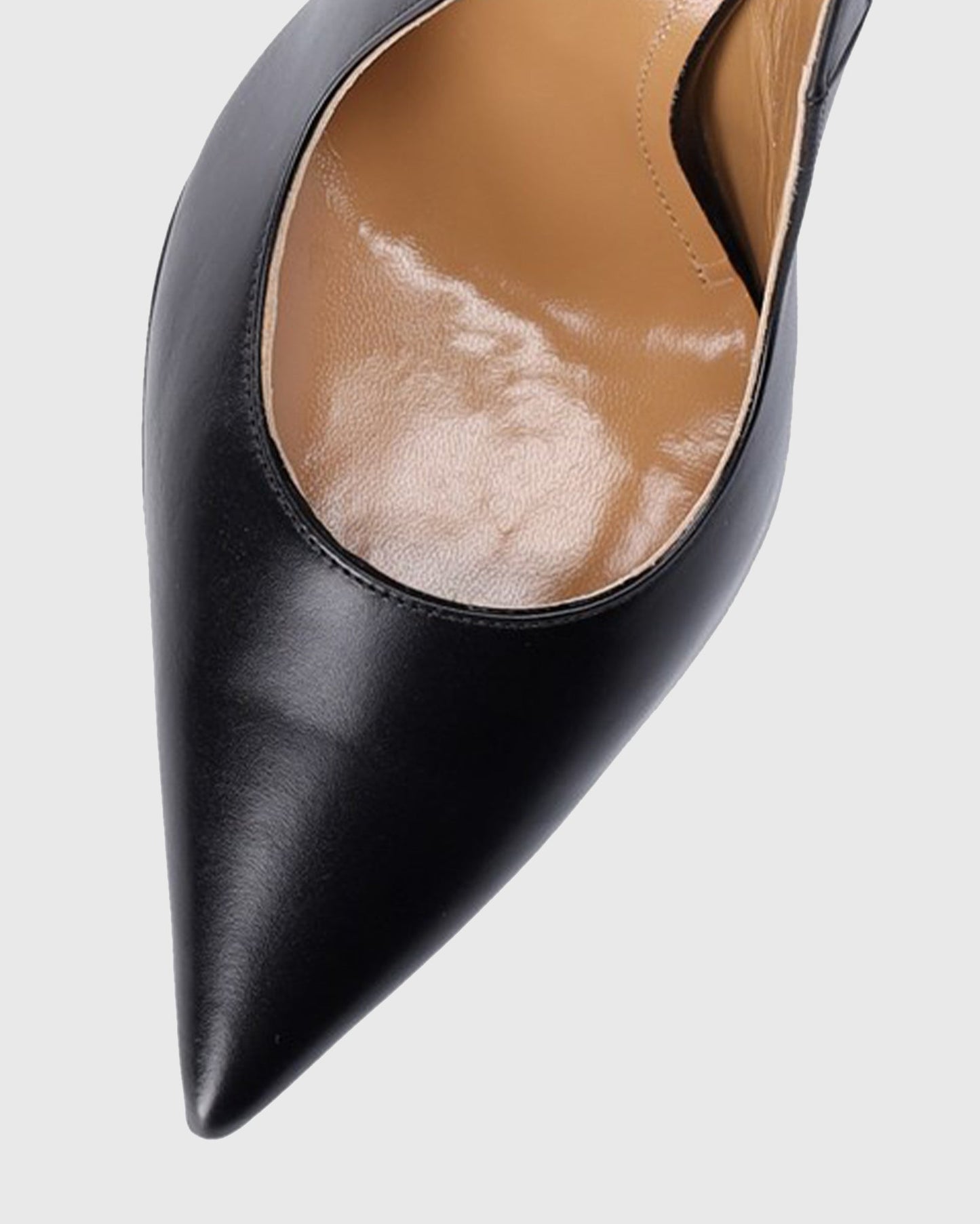 Venice Flower Heel Leather Slingback Pumps