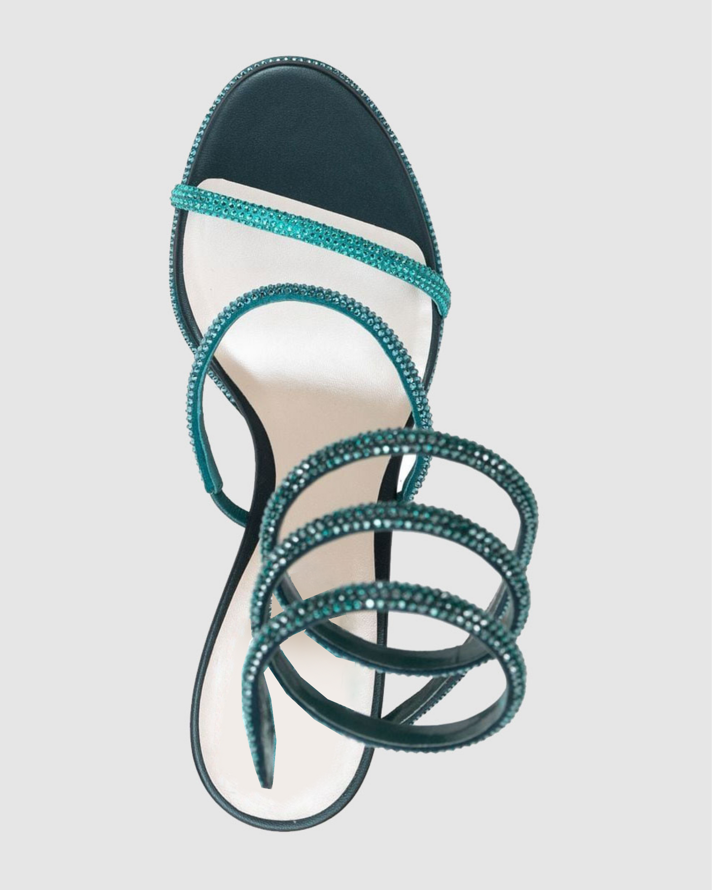 Elisa Rhinestone Embellished Snake Sandals