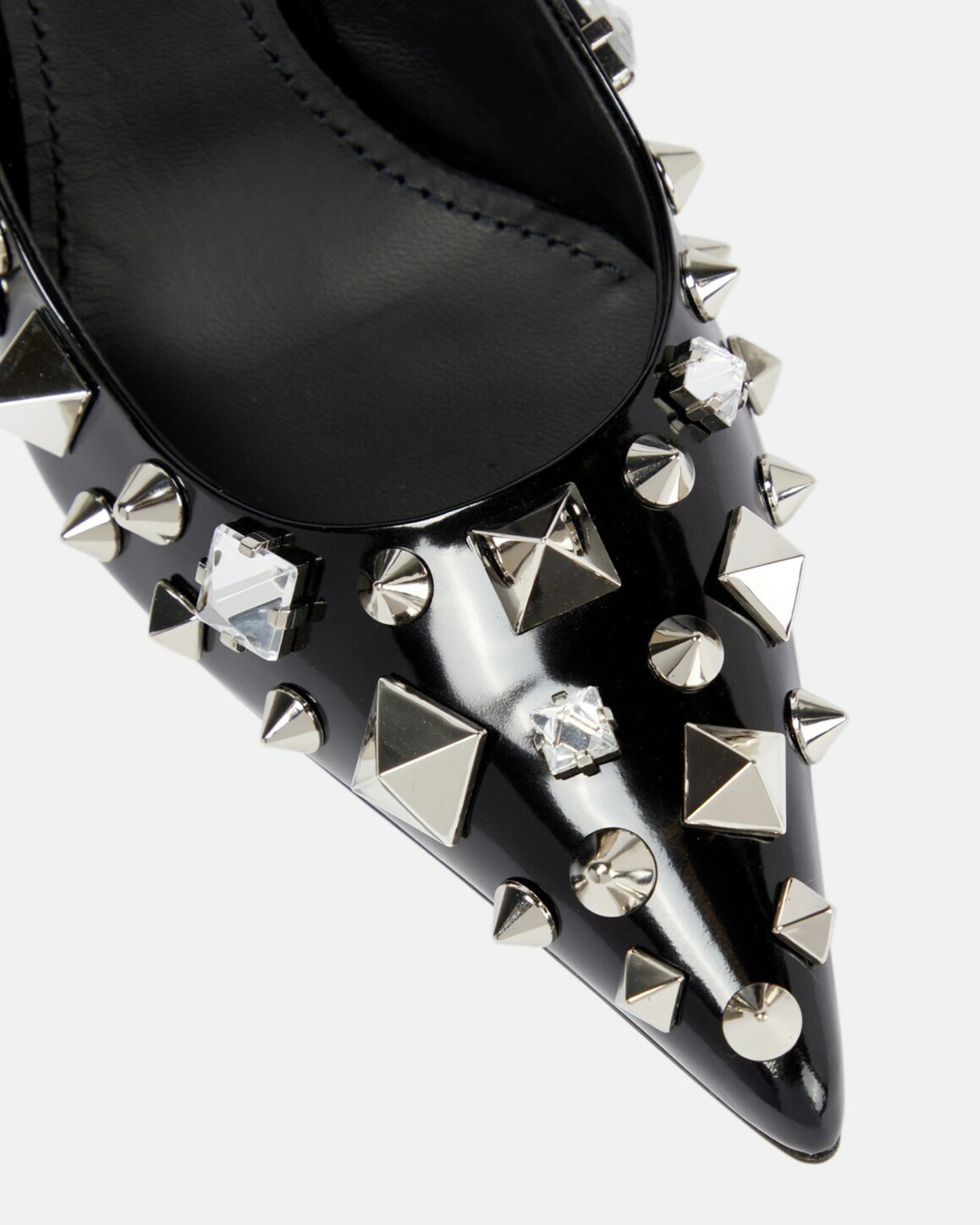 Elora Studded Slingback Pumps In Black