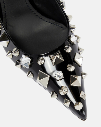 Elora Studded Slingback Pumps In Black