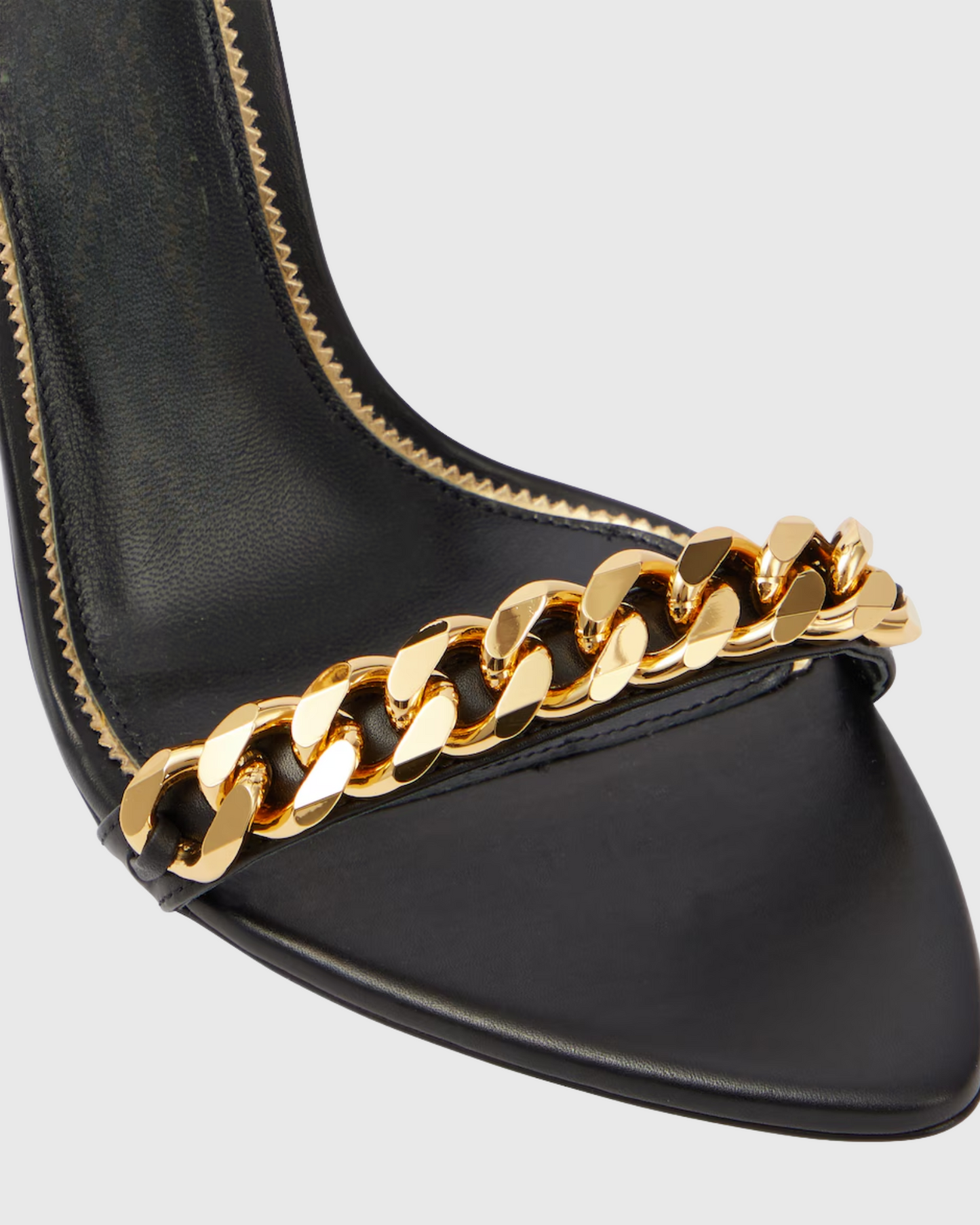 Elsie Chain Strap Sandals In Black