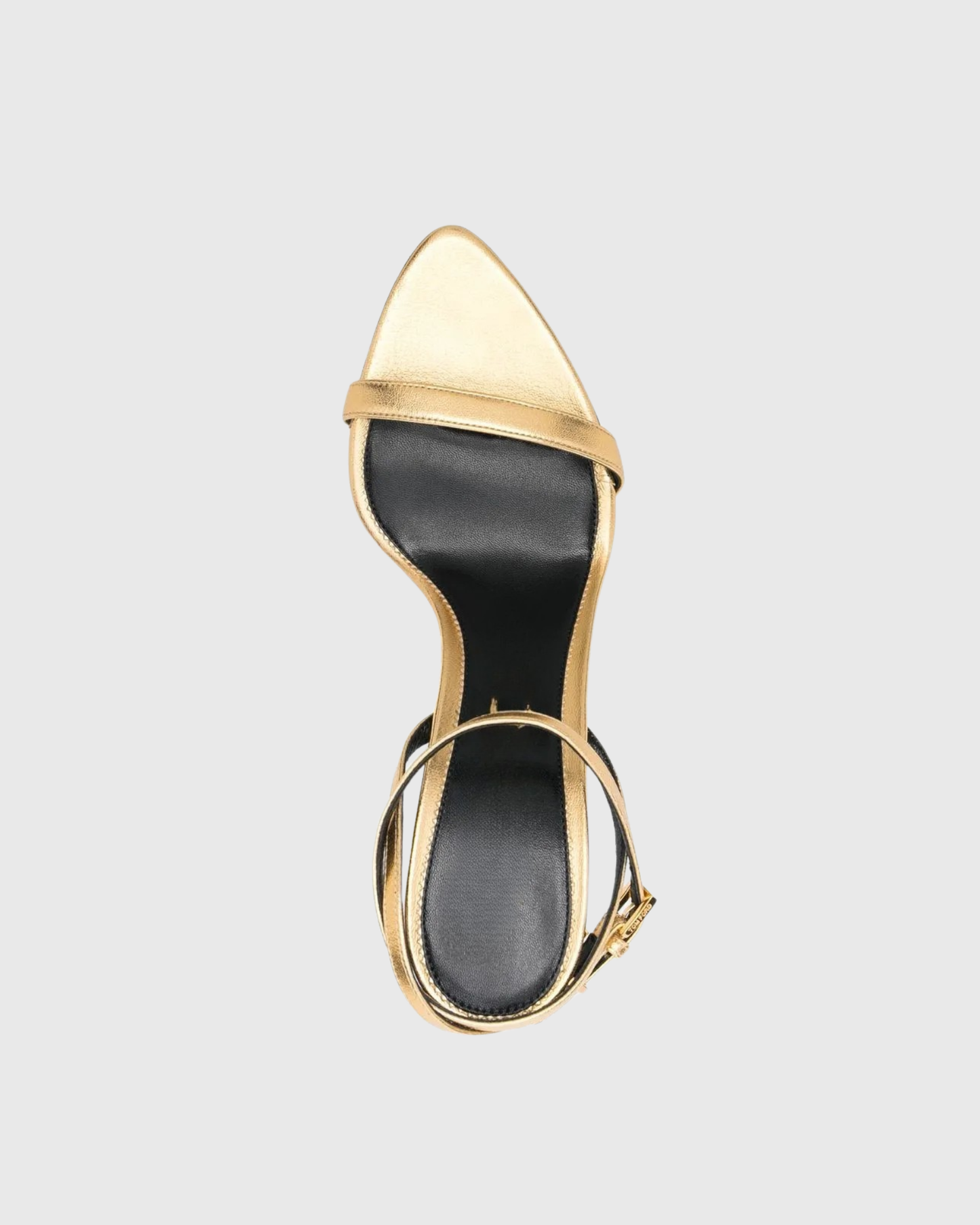 Elsie Metallic Strap Sandals In Gold