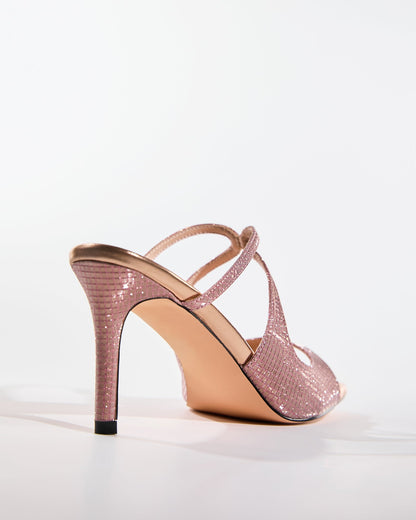 Elvia Sparkle Texture Mules