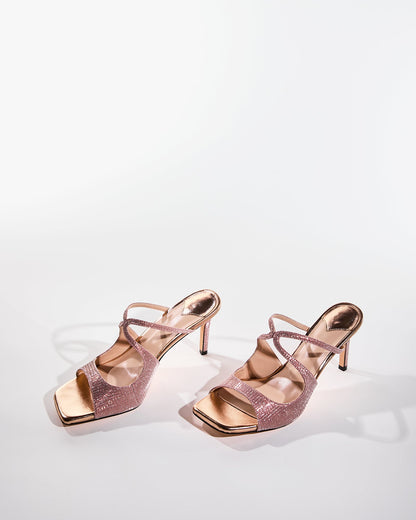 Elvia Sparkle Texture Mules
