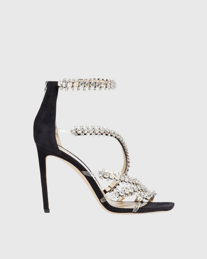 Emani Rhinestone Vine Strap Sandals