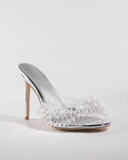 Eugenia Crystal Fringe Slippers