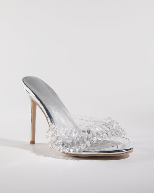 Eugenia Crystal Fringe Slippers