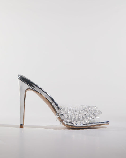 Eugenia Crystal Fringe Slippers