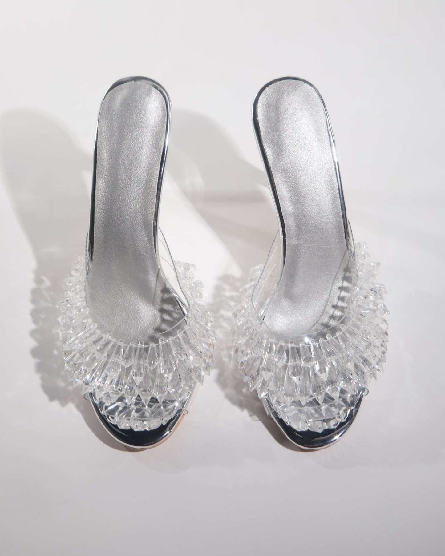 Eugenia Crystal Fringe Slippers