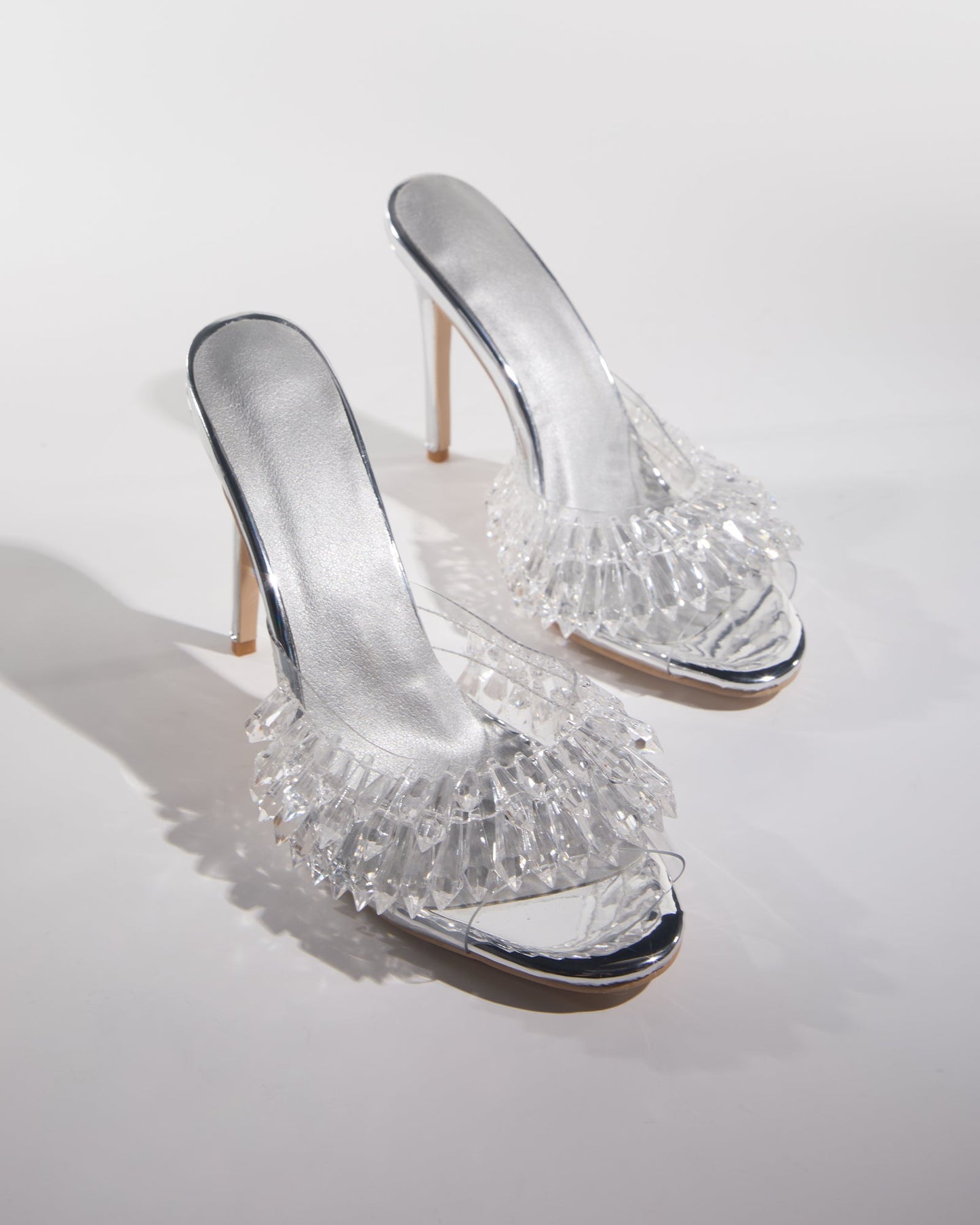Eugenia Crystal Fringe Slippers