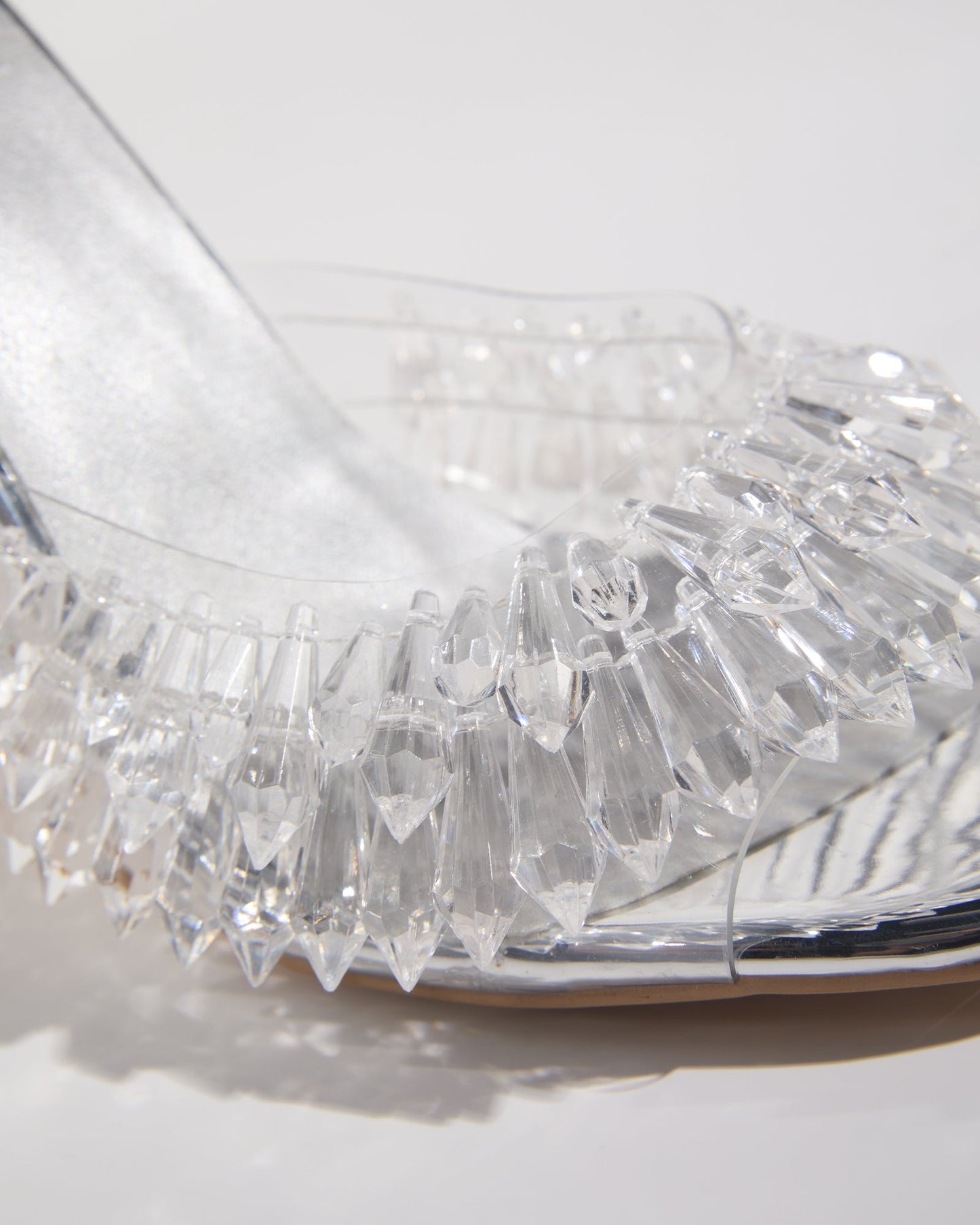 Eugenia Crystal Fringe Slippers