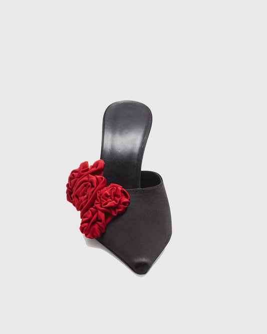 Eulalia Flower Embellished Mules