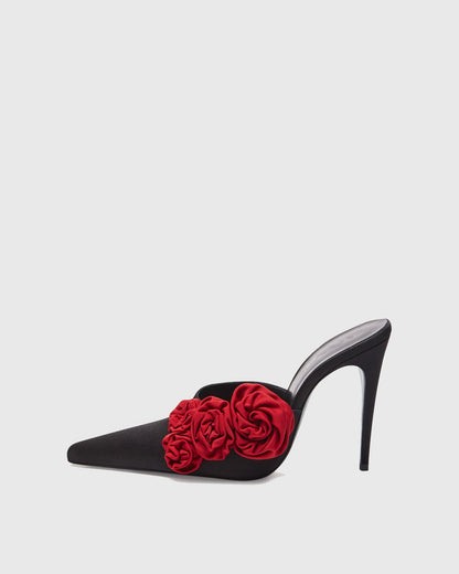 Eulalia Flower Embellished Mules
