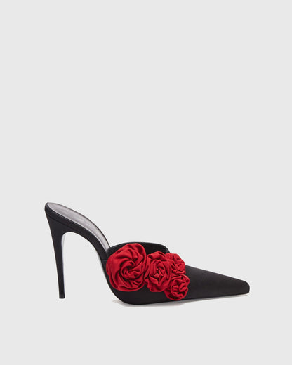 Eulalia Flower Embellished Mules