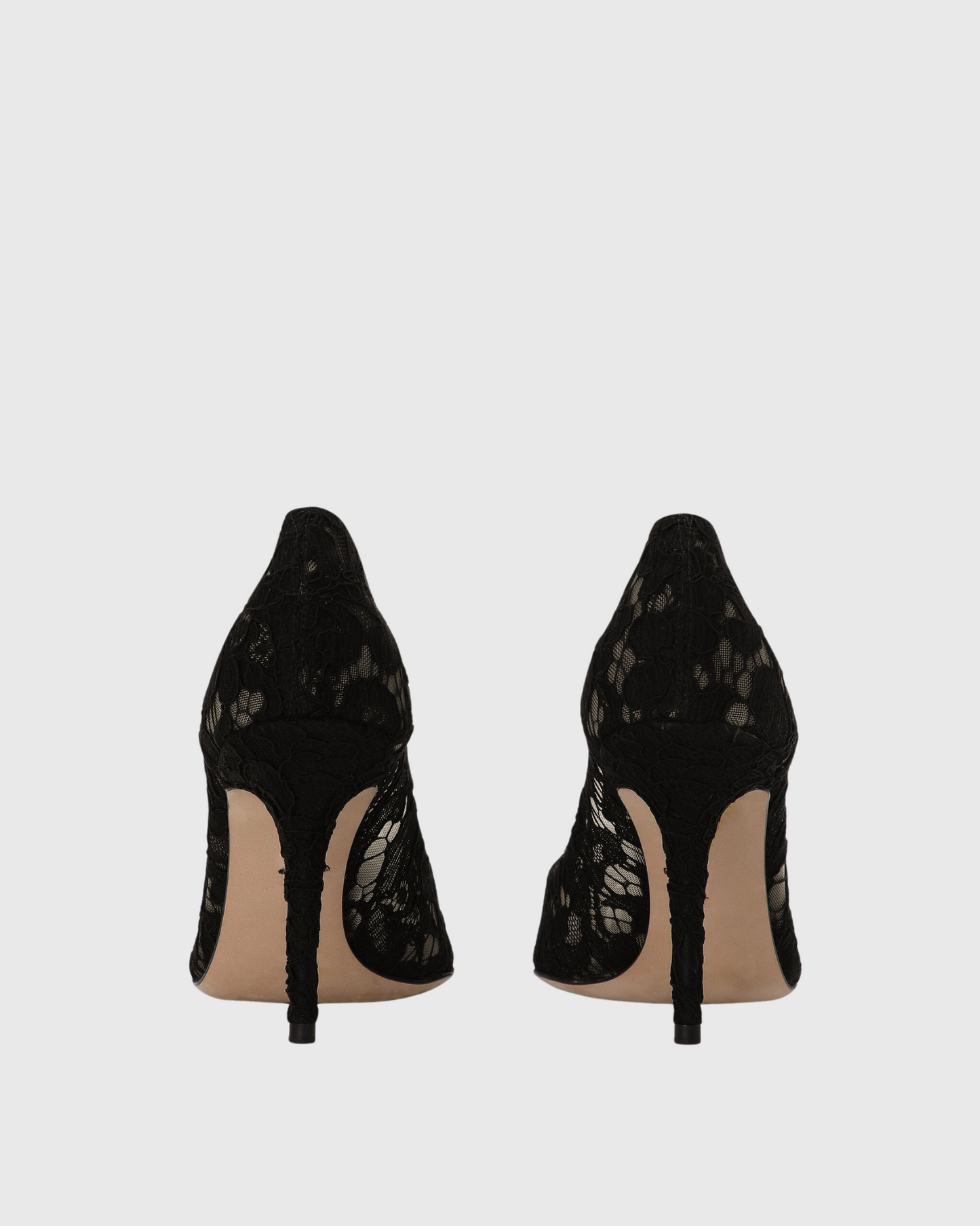 Ezra Rhinestone Lace Pumps In Black