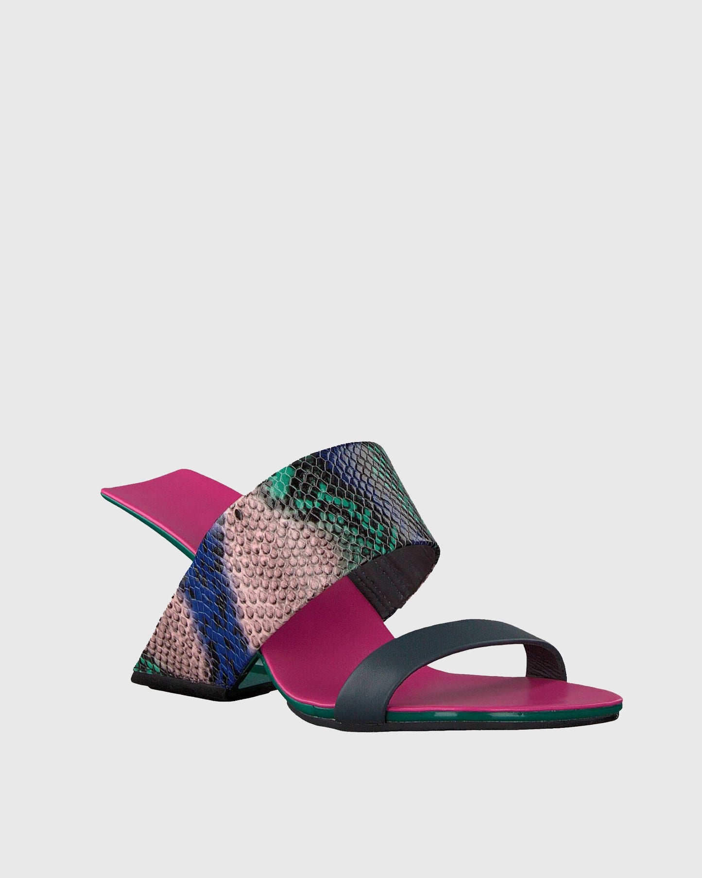 Fabia Snake Print Wedge Sandals