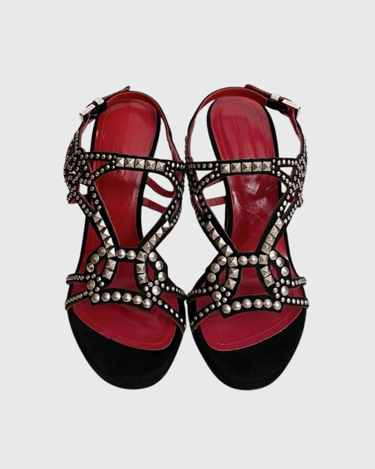 Fable Stud Embllished Slingback Sandals