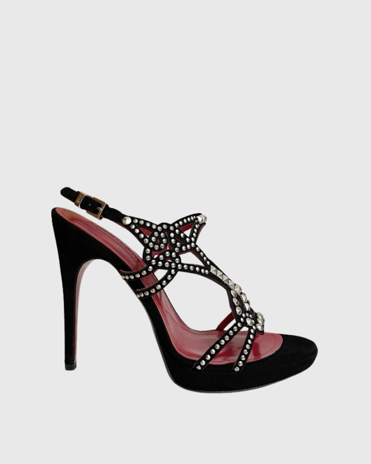 Fable Stud Embllished Slingback Sandals