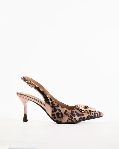Fabrice Leopard Print Slingback Pumps