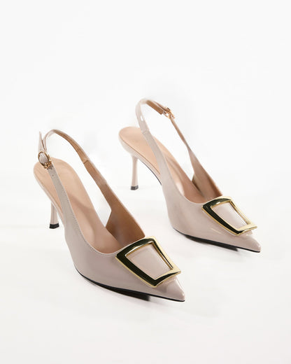 Fadil Buckle Slingback Pumps