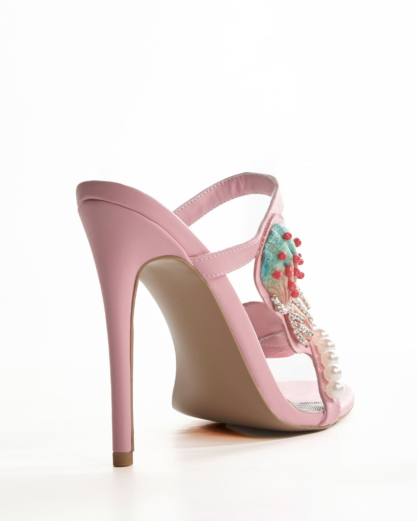 Fadile Shell Vintage Sandals In Pink